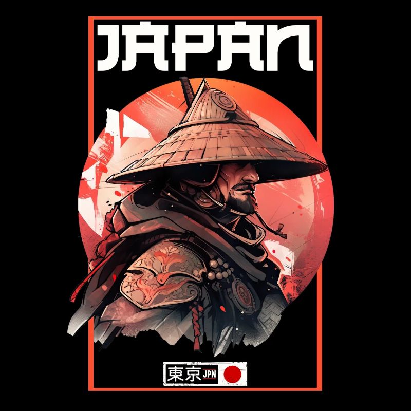 Asie 80s Samouraï Rétro Japonais Samouraï
