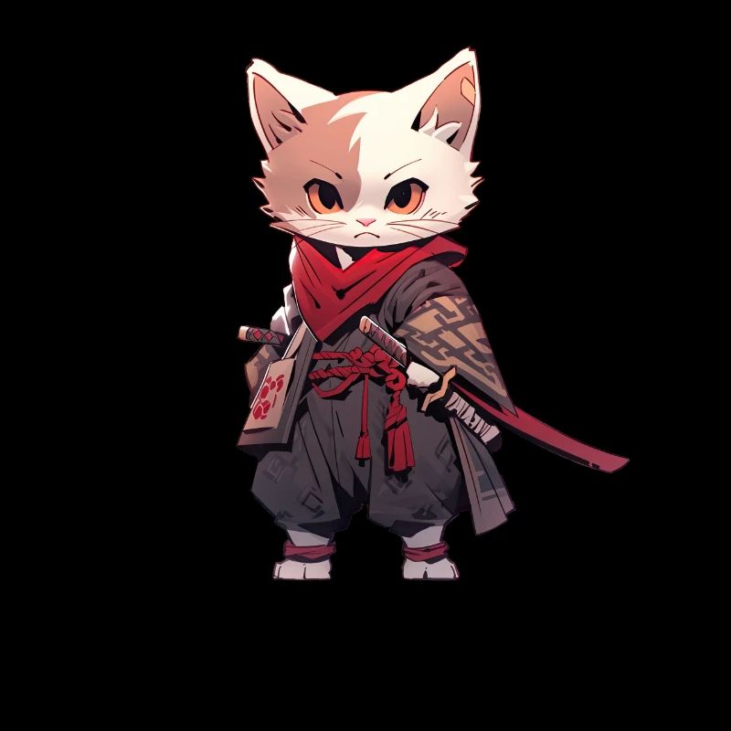 Chat d’Asie Samouraï japonais Samouraï
