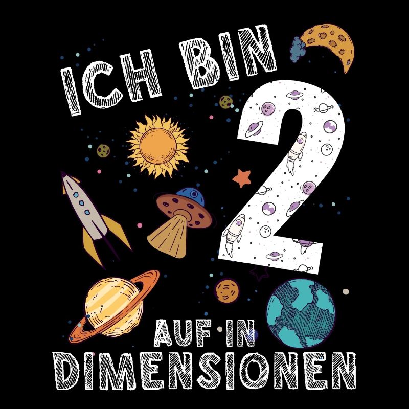 Ich bin 2 Auf in neue Dimensionen 2. Geburtstag