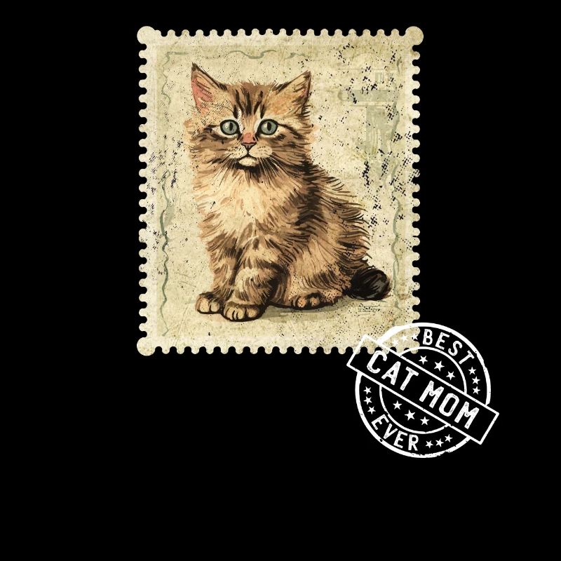 Cat Mom Cat Cat Stamp Cat Moms