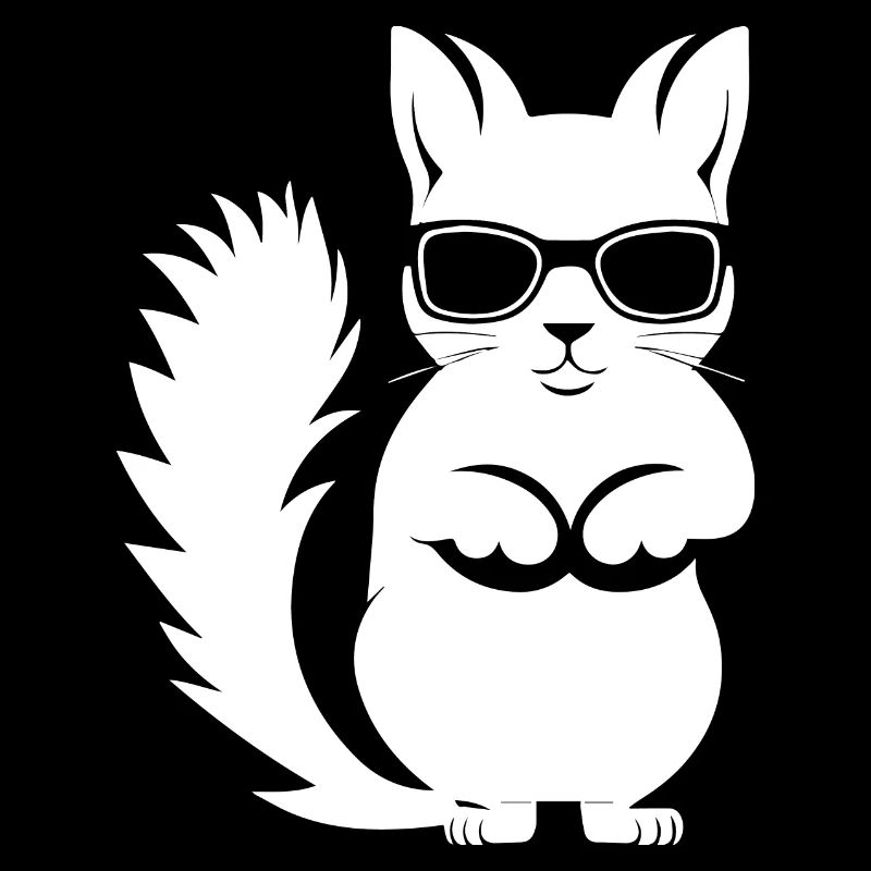 Funny Squirrel Wearing Sunglasses Squirrels