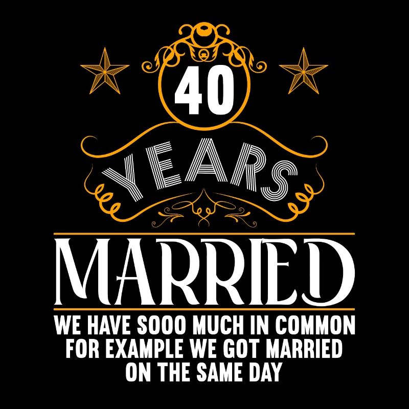 Nous avons beaucoup en commun 40e anniversaire de mariage
