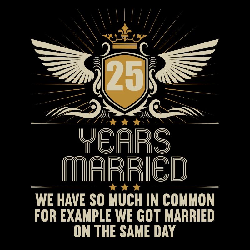 We have a lot in common 25th wedding anniversary