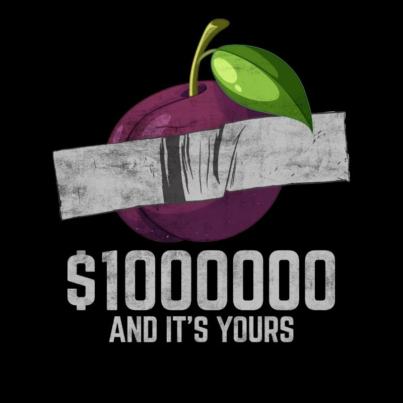 Duct Tape Plum Fruit Lover Funny Quote