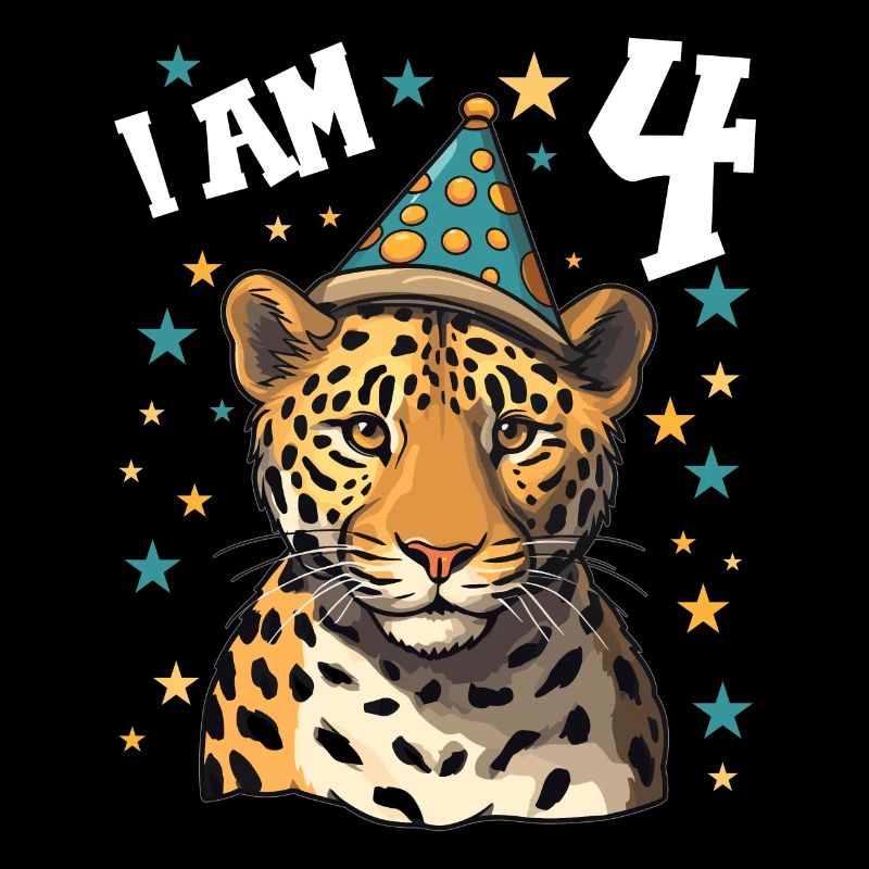 J’ai 4 ans Léopard Léopard 4ème anniversaire