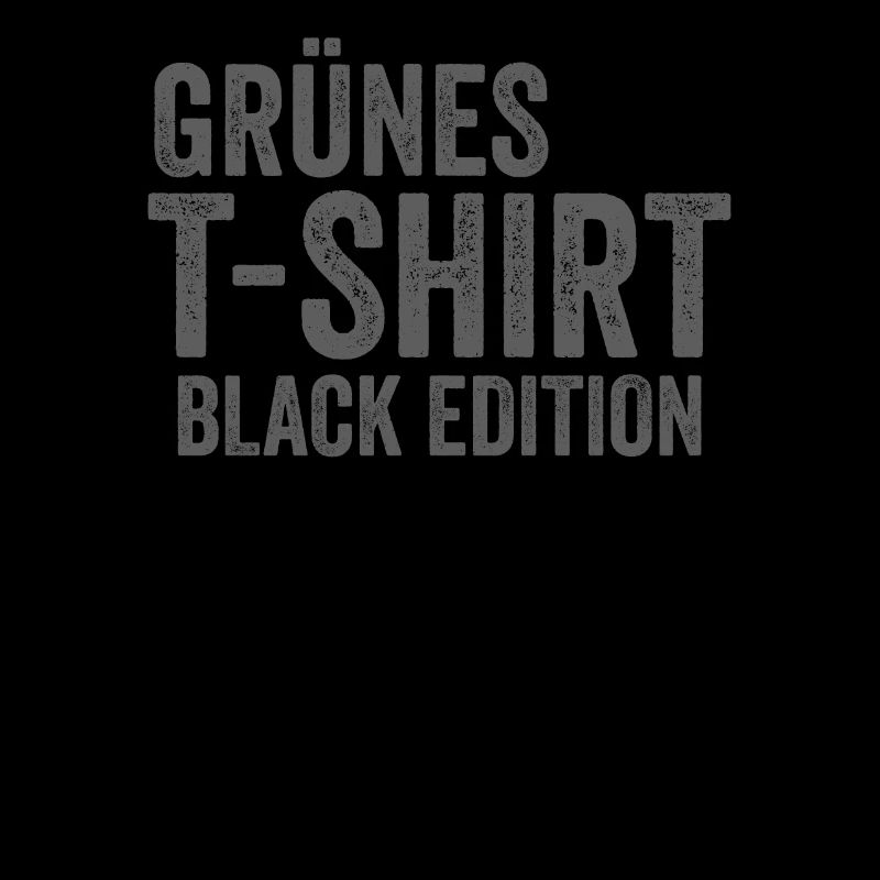 Grünes TShirt Black Edition