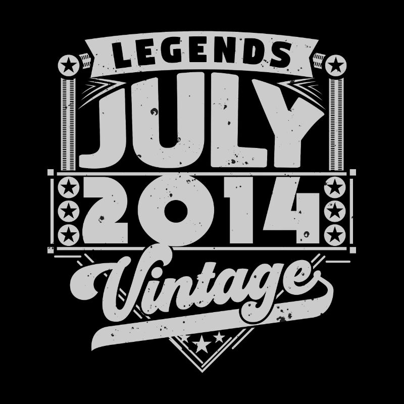 Vintage Geburtstagsgeschenk Juli 2014, Juli.
