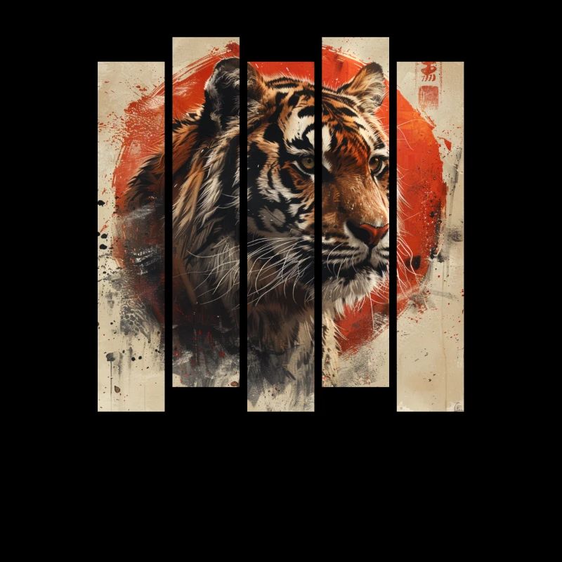 80s Retro Japanese Tiger