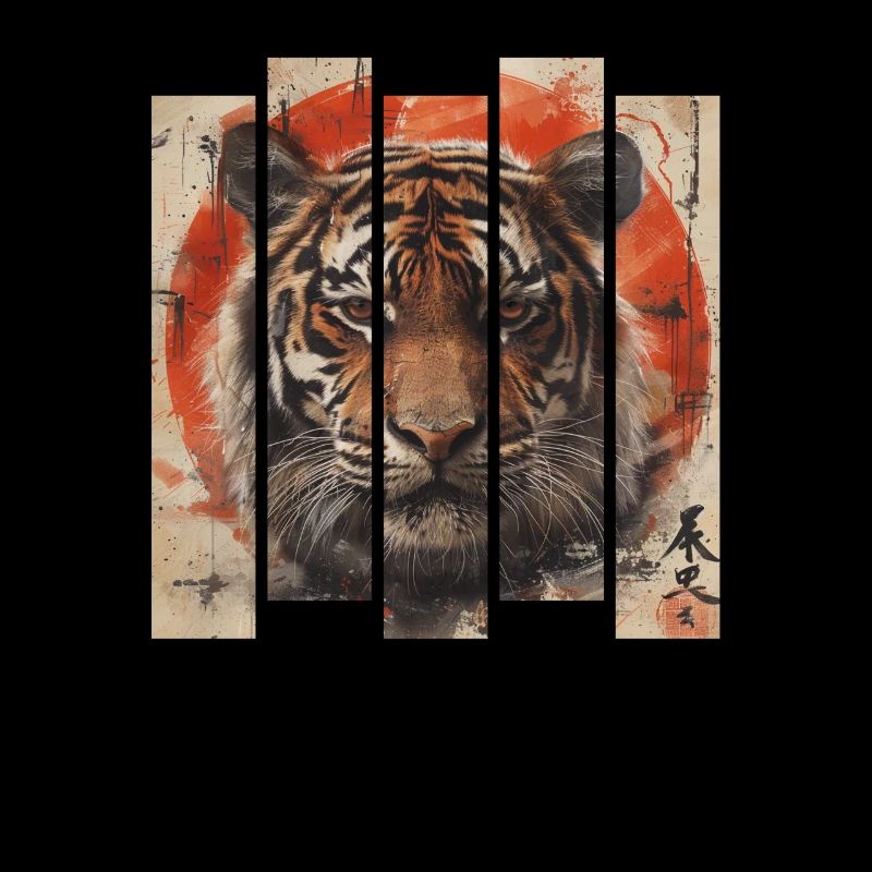 80s Retro Japanese Tiger