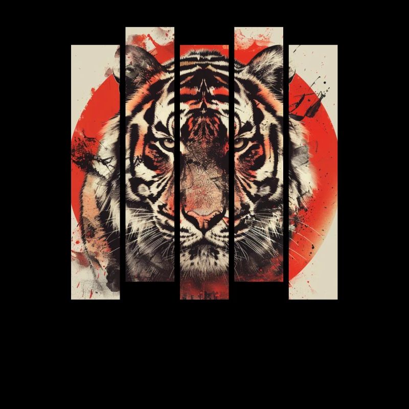 80s Retro Japanese Tiger