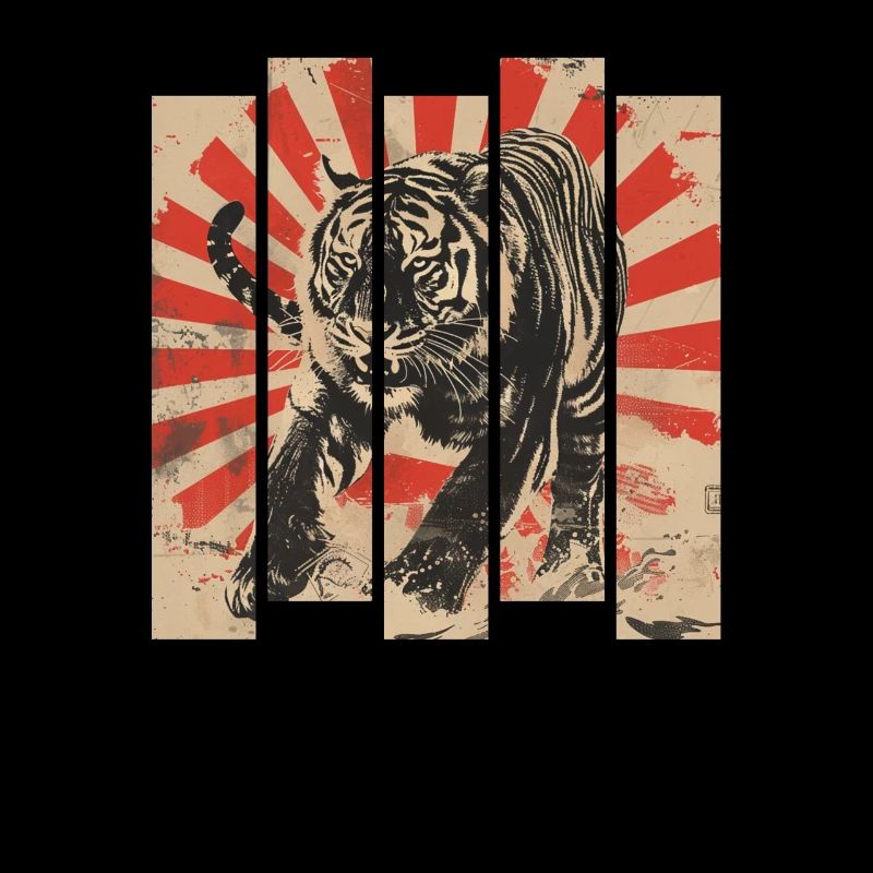 80s Retro Japanese Tiger