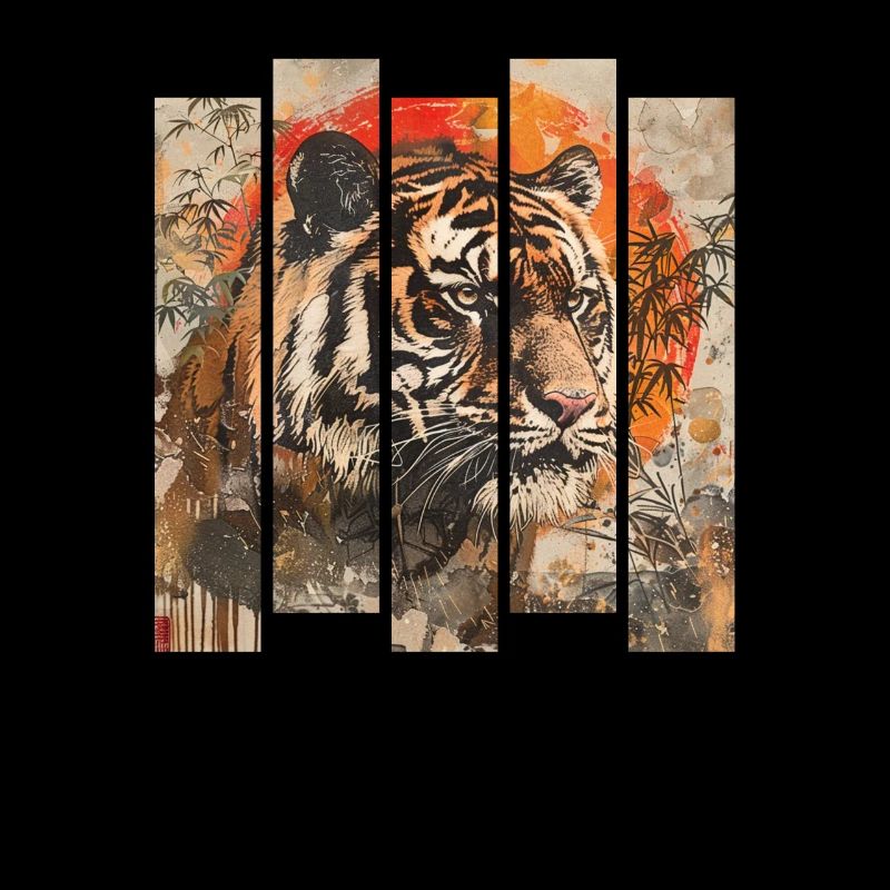 80s Retro Japanese Tiger