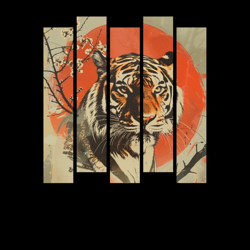 80s Retro Japanese Tiger
