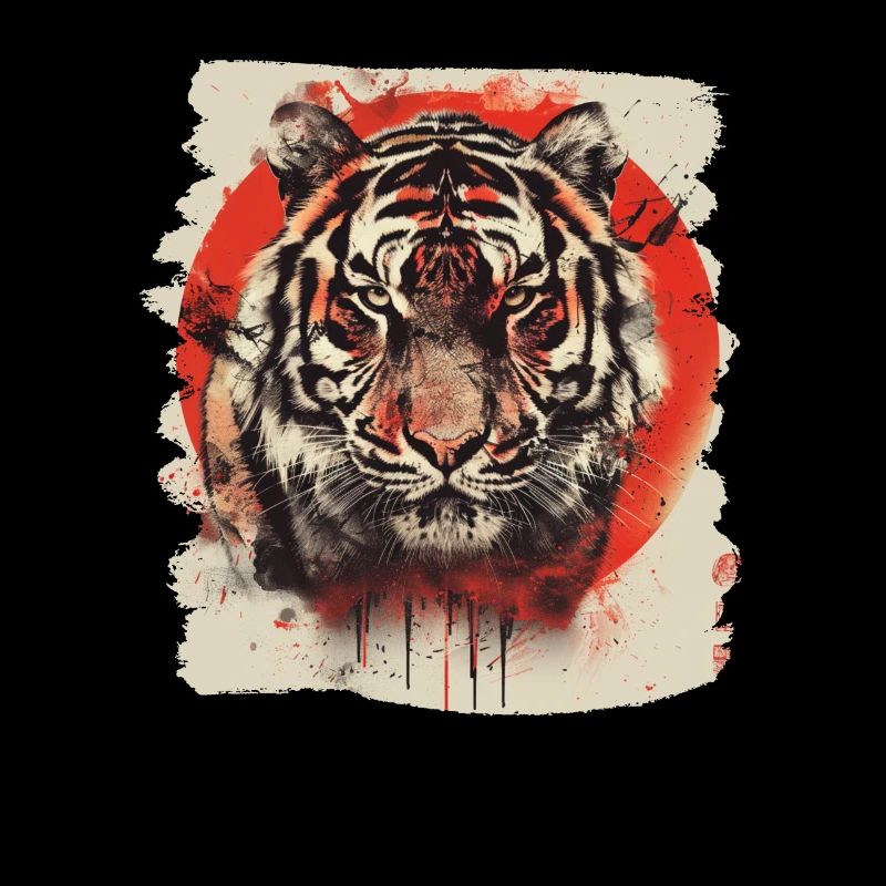 80s Retro Japanese Tiger