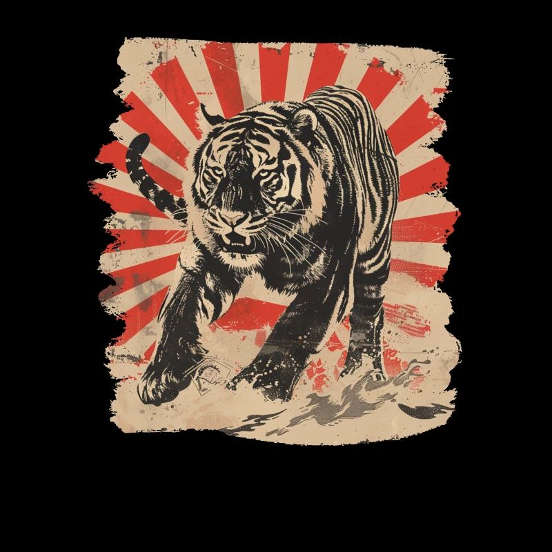 80s Retro Japanese Tiger
