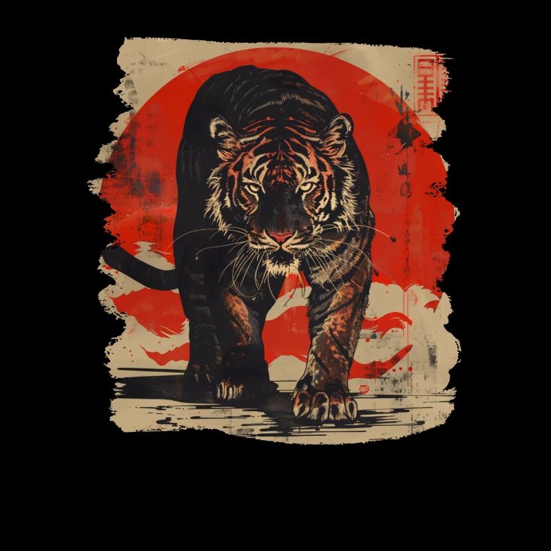 80s Retro Japanese Tiger