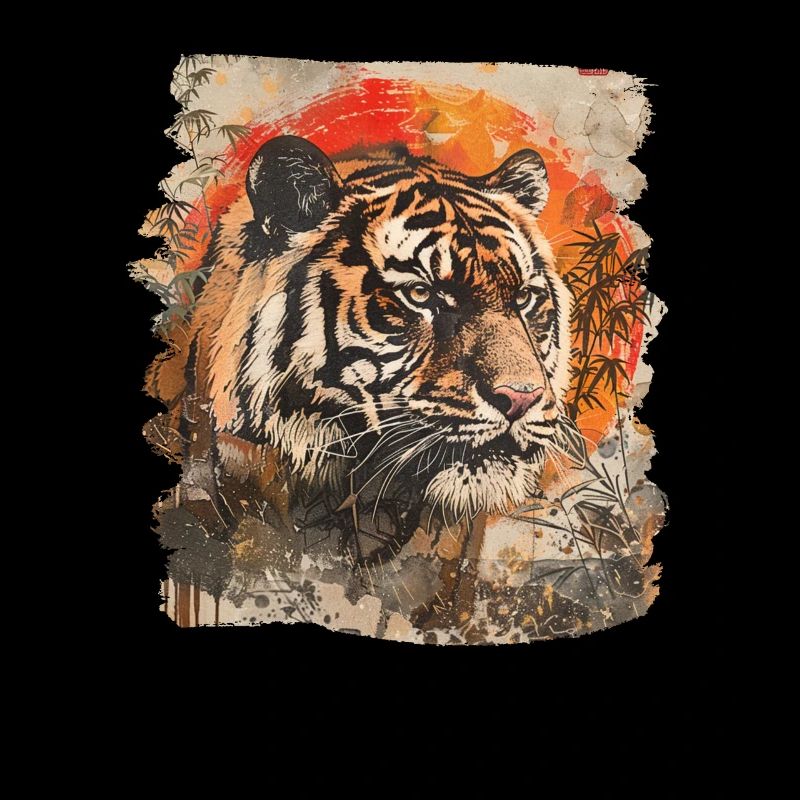 80s Retro Japanese Tiger