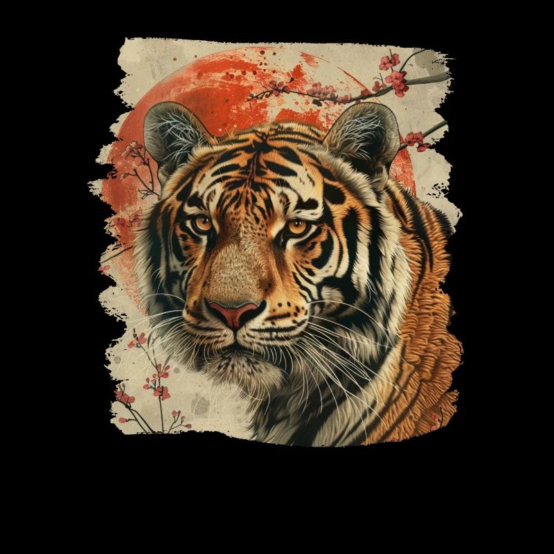 80s Retro Japanese Tiger