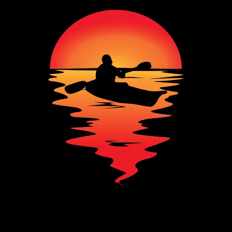 Coucher de soleil en canoë kayak