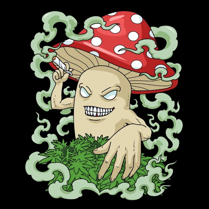 Magic Mushroom Kiffer Geschenk Shrooms Marijuana