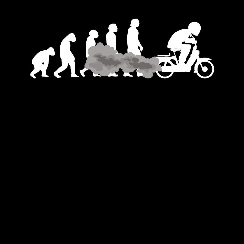 Mofa Mofaroller EVOLUTION Moped Mofafahrer tshirt