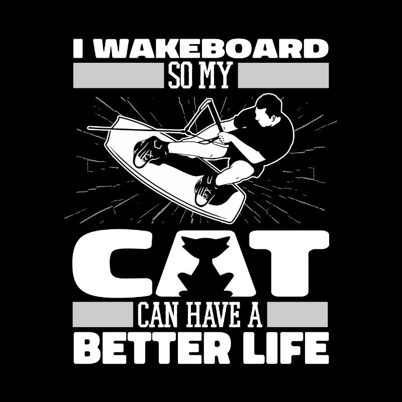 Wakeboard Wakeboarder Katze