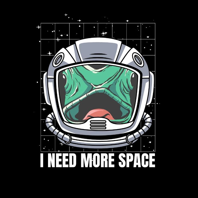 Gecko Lizard Astronaut I Need More Space
