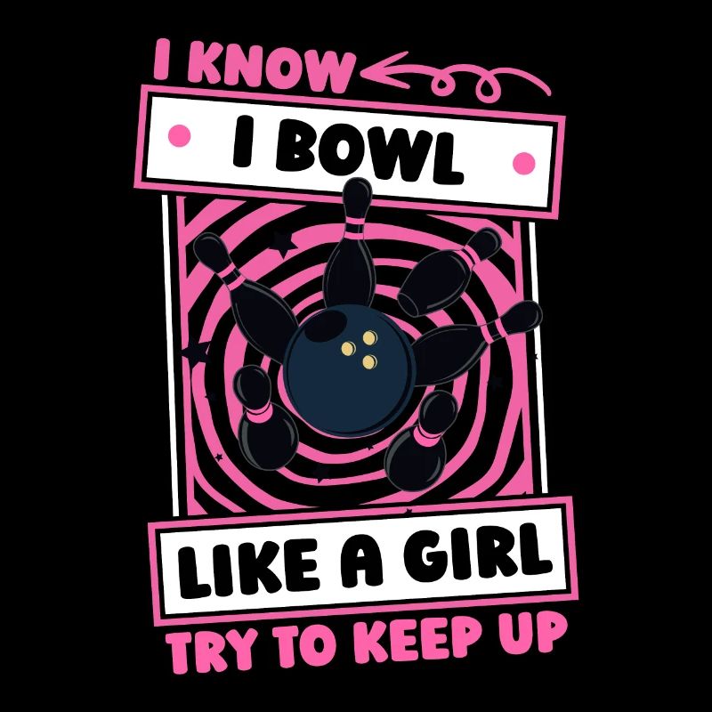 Bowling Bowlen Bowler Mädchen