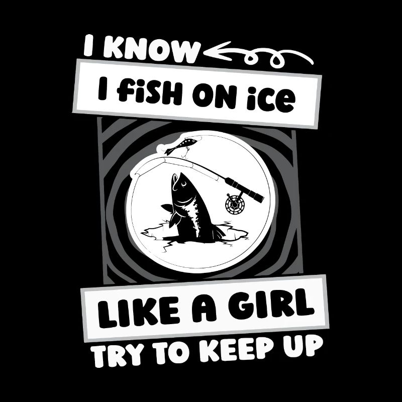 Eisfischen Eisangeln Mädchen