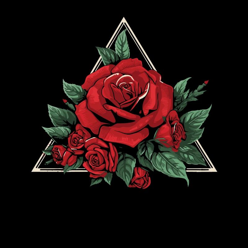 Rose rouge gothique