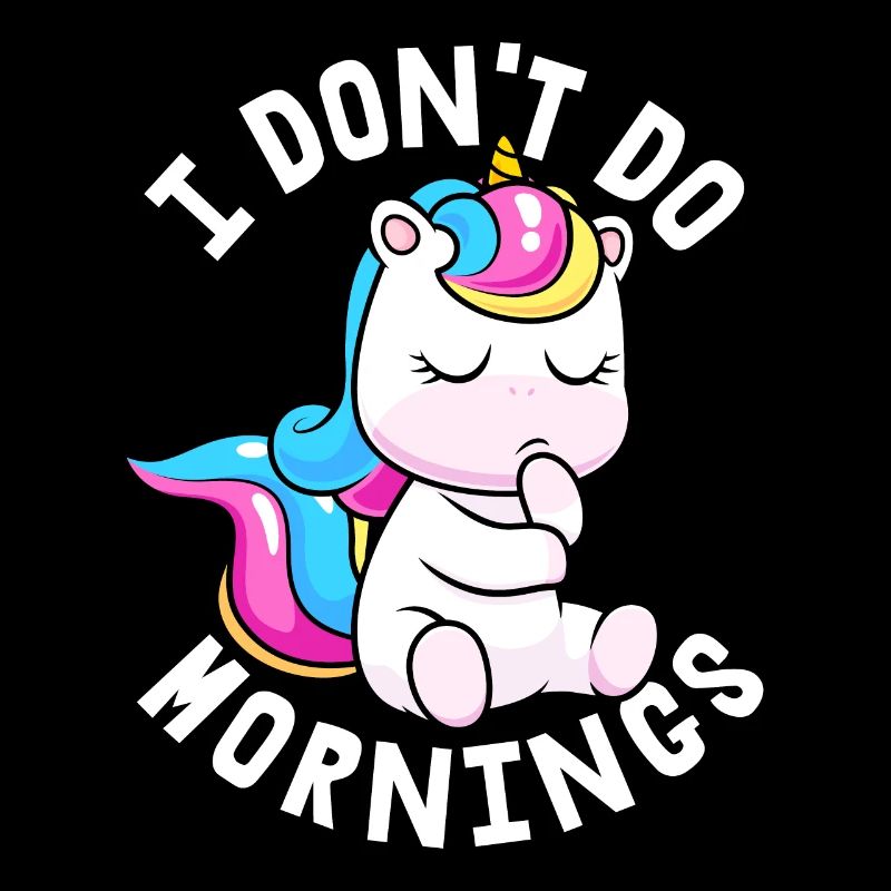 Licorne Licorne Drôle Je Ne Fais Pas De Matins