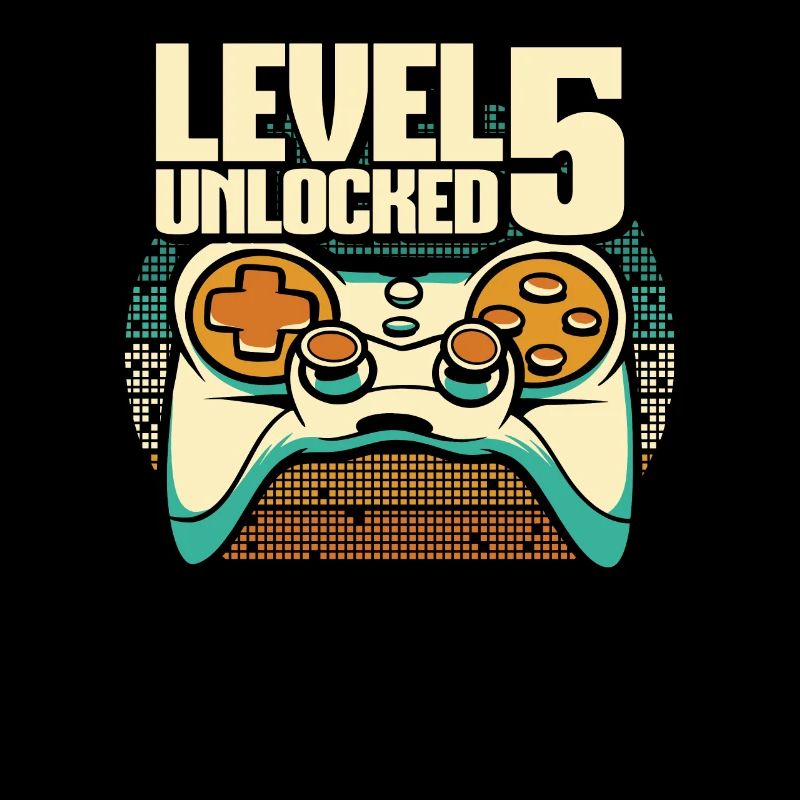 Gamer Gaming Level 5 Unlocked