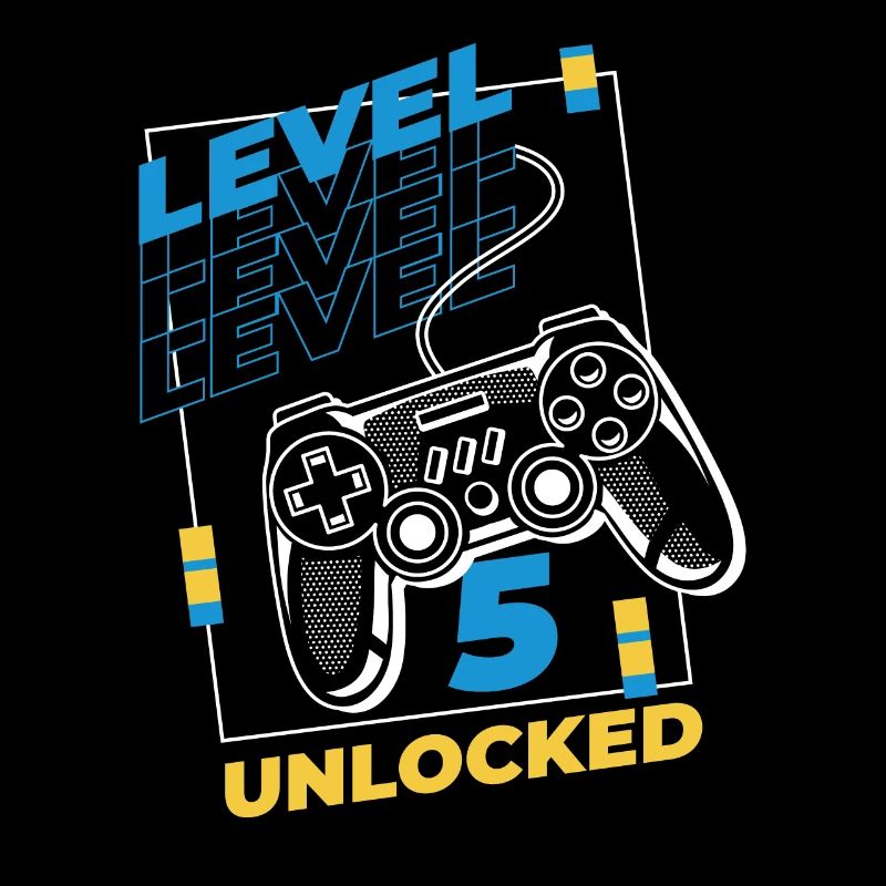 Gamer Gaming Level 5 Unlocked