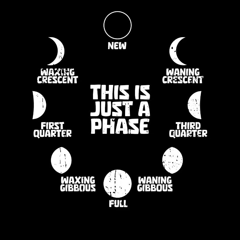 Mond Luna Just A Phase Moon