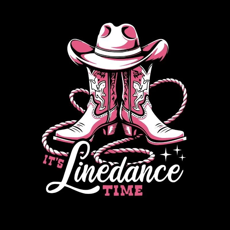 It's Linedance Time - Country Fan - Gift