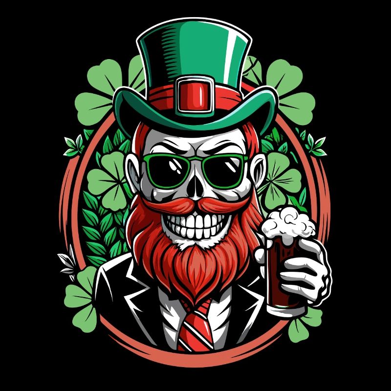 Leprechaun Skull - St. Patrick's Day - Ireland