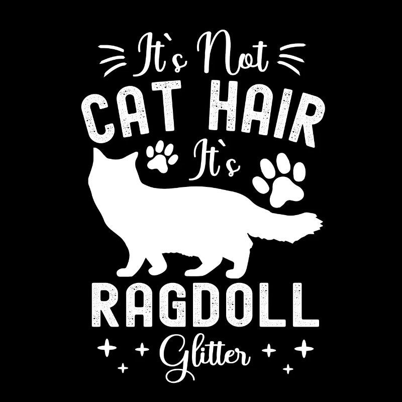 Chaton mignon Ce n’est pas des poils de chat C’est Ragdoll Glitter