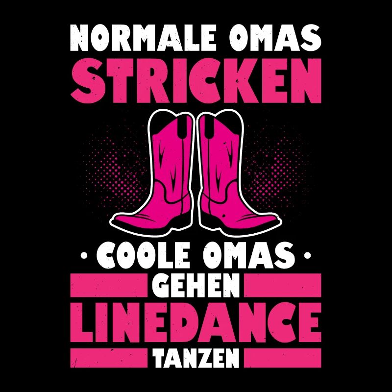 Normale Omas Stricken Coole Omas Gehen Linedance T