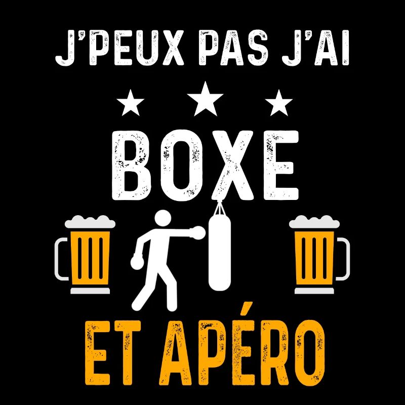 je peux pas j'ai boxe sac et apéro boxe