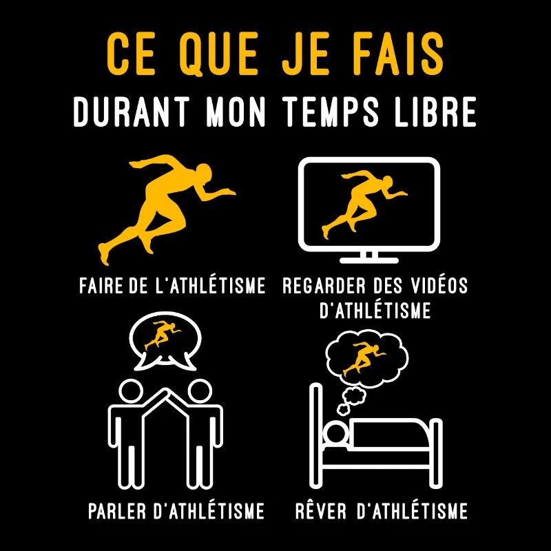 athlétisme course temps libre cadeau athlète