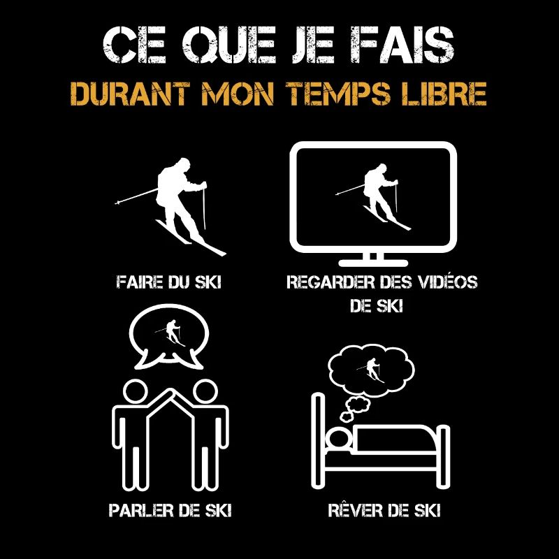 ce que je fais durant mon temps libre ski