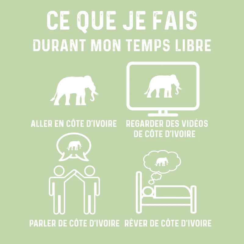 côte d'ivoire éléphant temps libre cadeau