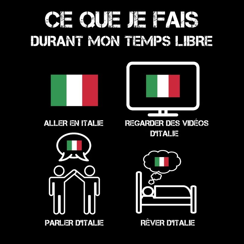temps libre italie drapeau