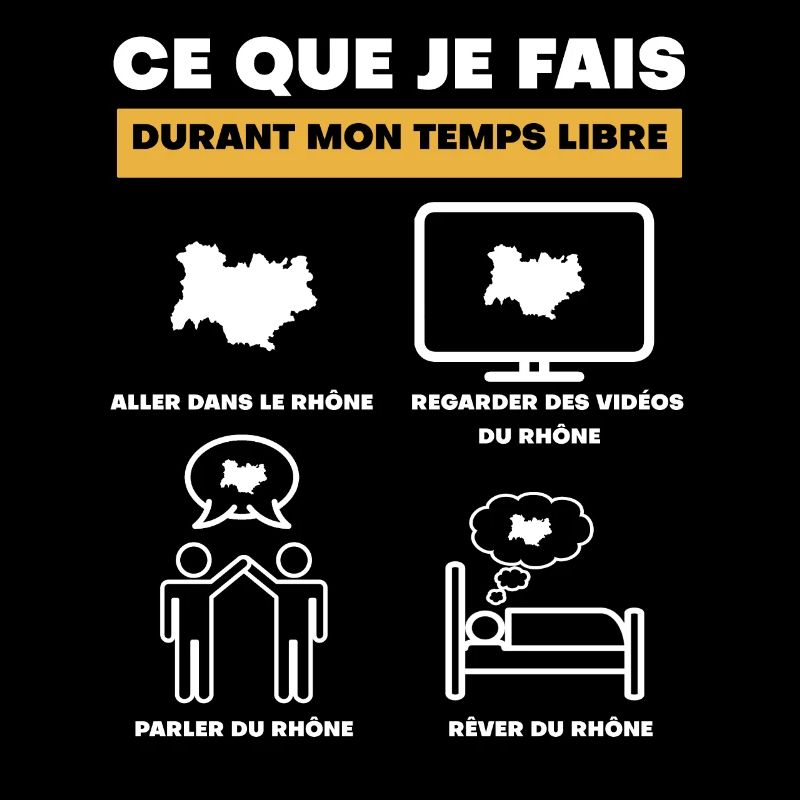 Rhône durant temps libre