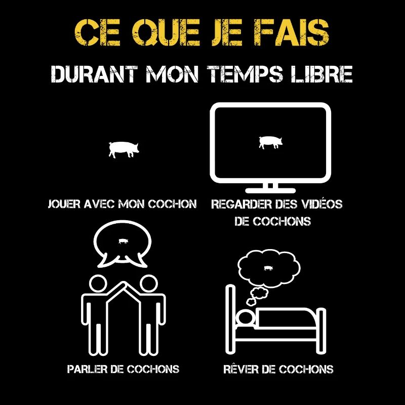 cadeaux temps libre cochon