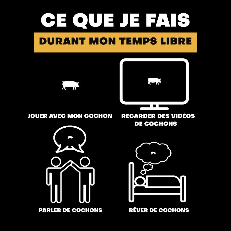 cadeau cochon temps libre