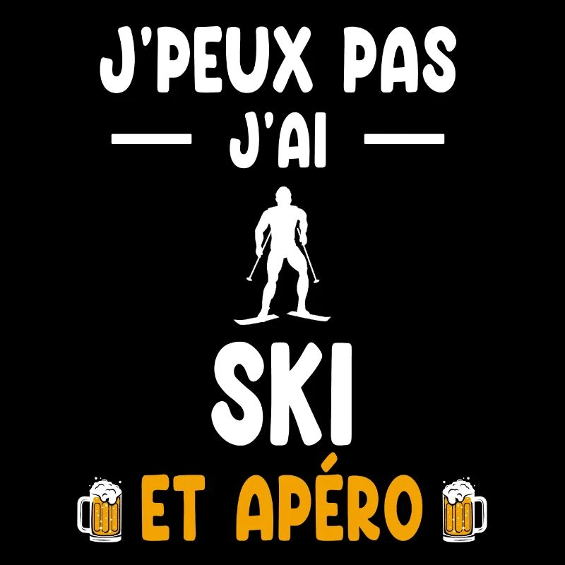 skier I can't I have ski aperitif