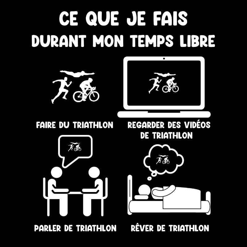 Freizeit Triathlon lustiger Humor