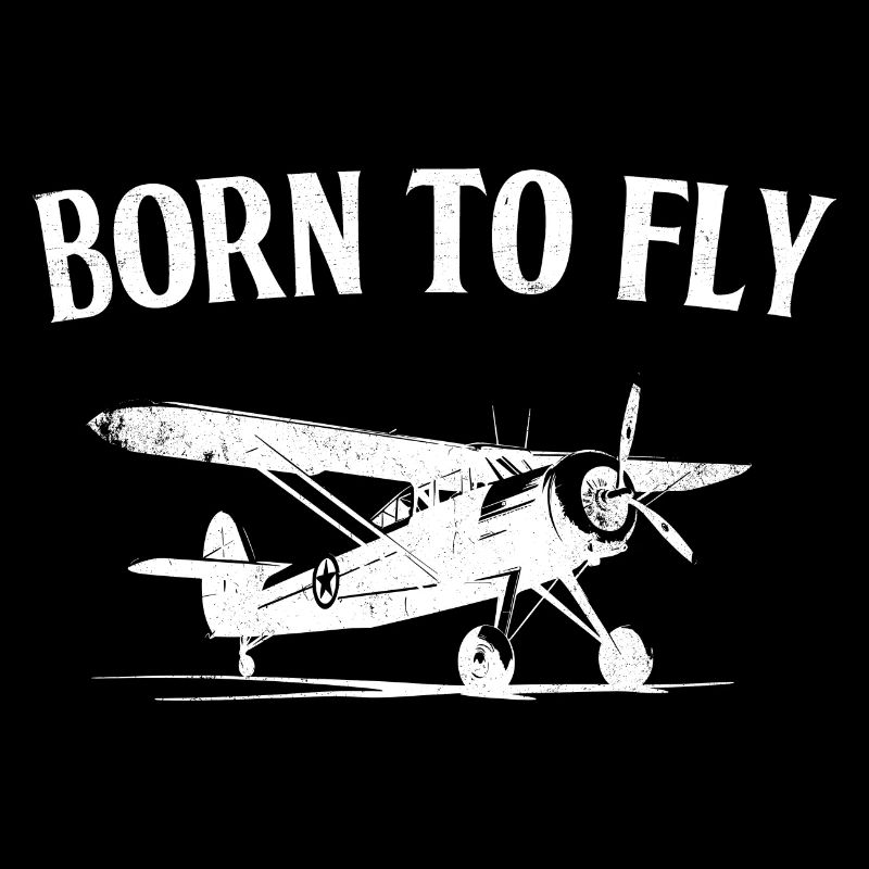 Geboren, um zu fliegen Pilotenflugzeug Luftfahrtflugzeug