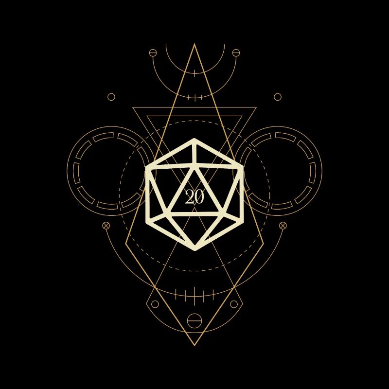 Esoteric Polyhedral D20 Dice Tabletop Sorcerer
